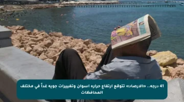 41 درجة.. «الأرصاد» تتوقع ارتفاع حرارة أسوان وتغييرات جوية غداً في مختلف المحافظات